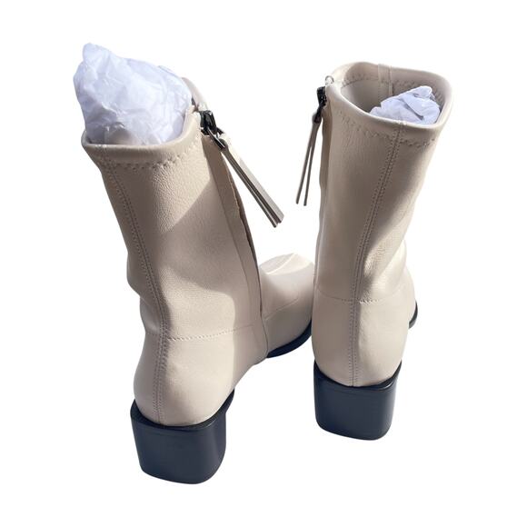 New! Quince Women's Italian leather Stretch Sock Bootie Bone Sz 6 MSRP $169 #16 - Picture 7 of 9